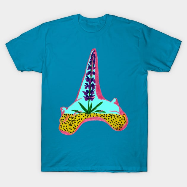 Shark Tooth Terrarium 4 T-Shirt by RaLiz